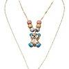 Singapore Link Bear Charm Necklace