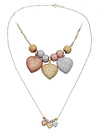 Singapore Link Heart Charm Necklace