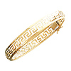 Greek Key Cut Out Bangle