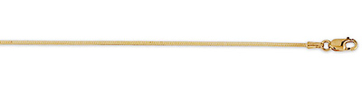 1mm 14K Gold Snake Chain