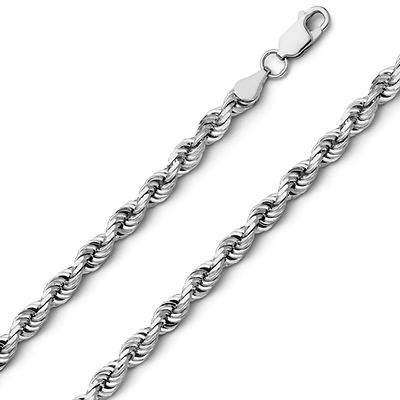 4.5mm Diamond Cut Silver Bracelet
