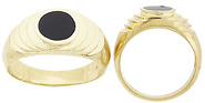 Oval Onyx Ring