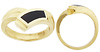 Skewed Onyx Ring
