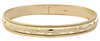 14k Floral Bangle