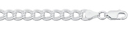 6mm Silver Double Curb Bracelet