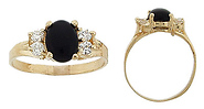 Onyx CZ Ring
