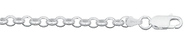 4mm Rolo Silver Bracelet