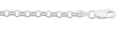 4mm Rolo Silver Bracelet