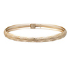 14k Yellow Gold Checkered Bangle