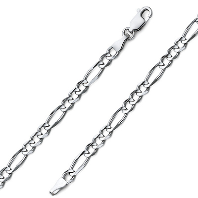 4mm Figaro Gold Bracelet