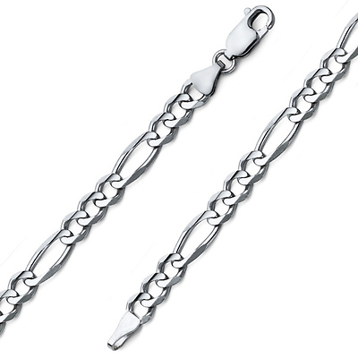 6mm Figaro Gold Bracelet