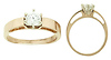 White CZ Solitaire Ring