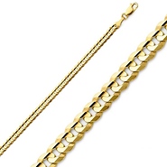 3mm Concave Curb Bracelet