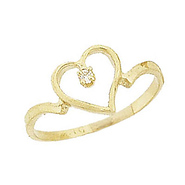 Heart CZ Promise Ring