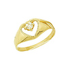 Open Heart CZ Promise Ring
