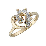Heart CZ Promise Ring