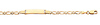 14K Yellow Gold Figaro ID Bracelet