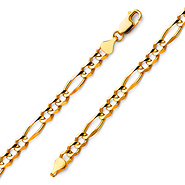 4.5mm 18k Figaro Bracelet