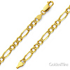 6mm Yellow Pave Figaro Bracelet