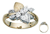 Leaf CZ Ring