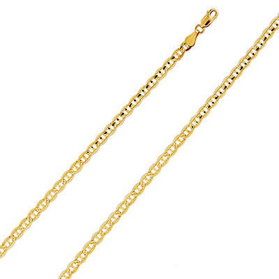 4mm Mariner Gold Bracelet
