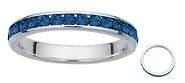 Silver CZ Birthstone September Ring