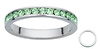 Silver CZ Birthstone August Ring