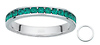 Silver CZ Birthstone May Ring