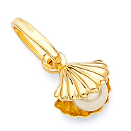 Golden Shell with Pearl