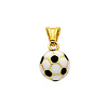 14K Small Enameled Soccer Ball Charm