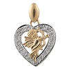 Cherub Heart Charm