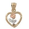 Rose Heart Charm