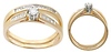 14kt Yellow Gold Round Diamond Wedding Set (0.36ctw)