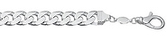 15mm Silver Concave Curb (Cuban)