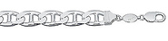 13mm Mariner Silver Bracelet