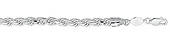 6mm Silver Diamond Cut Bracelet