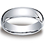 6mm Comfort Fit Platinum Wedding Band