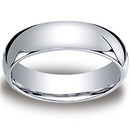 6mm Comfort Fit Platinum Wedding Band