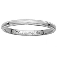 2mm Benchmark Milgrain Platinum Band