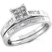 14k White Gold Diamond Wedding Set (0.50ctw)