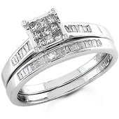 14k White Gold Diamond Wedding Set (0.50ctw)