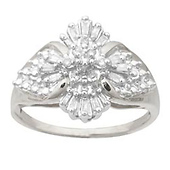 Diamond Cluster Ring