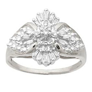 Diamond Cluster Ring