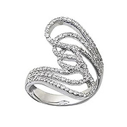 Diamond Swirl Ring