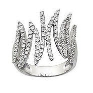 Diamond Zig-Zag Ring