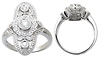 Diamond Flower Cocktail Ring