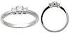 Three Stone Diamond Promise Ring
