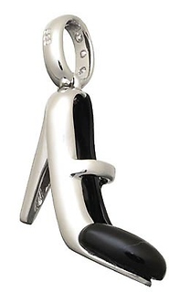 Diamond and Onyx High Heel Shoe