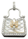 Mother of Pearl and Diamond Locket
