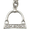 Diamond and Mother of Pearl  Purse Charm